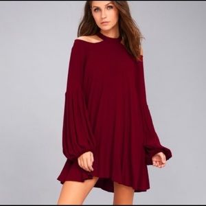 Free People Drift Away Mini Shift Dress